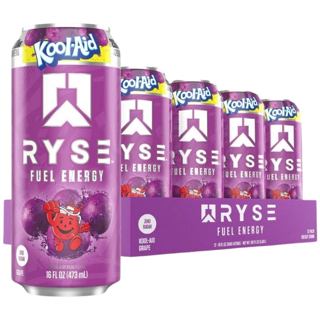 Ryse Fuel Energy Drink Grape Kool Aid (Case of 12 x 473ml Cans)