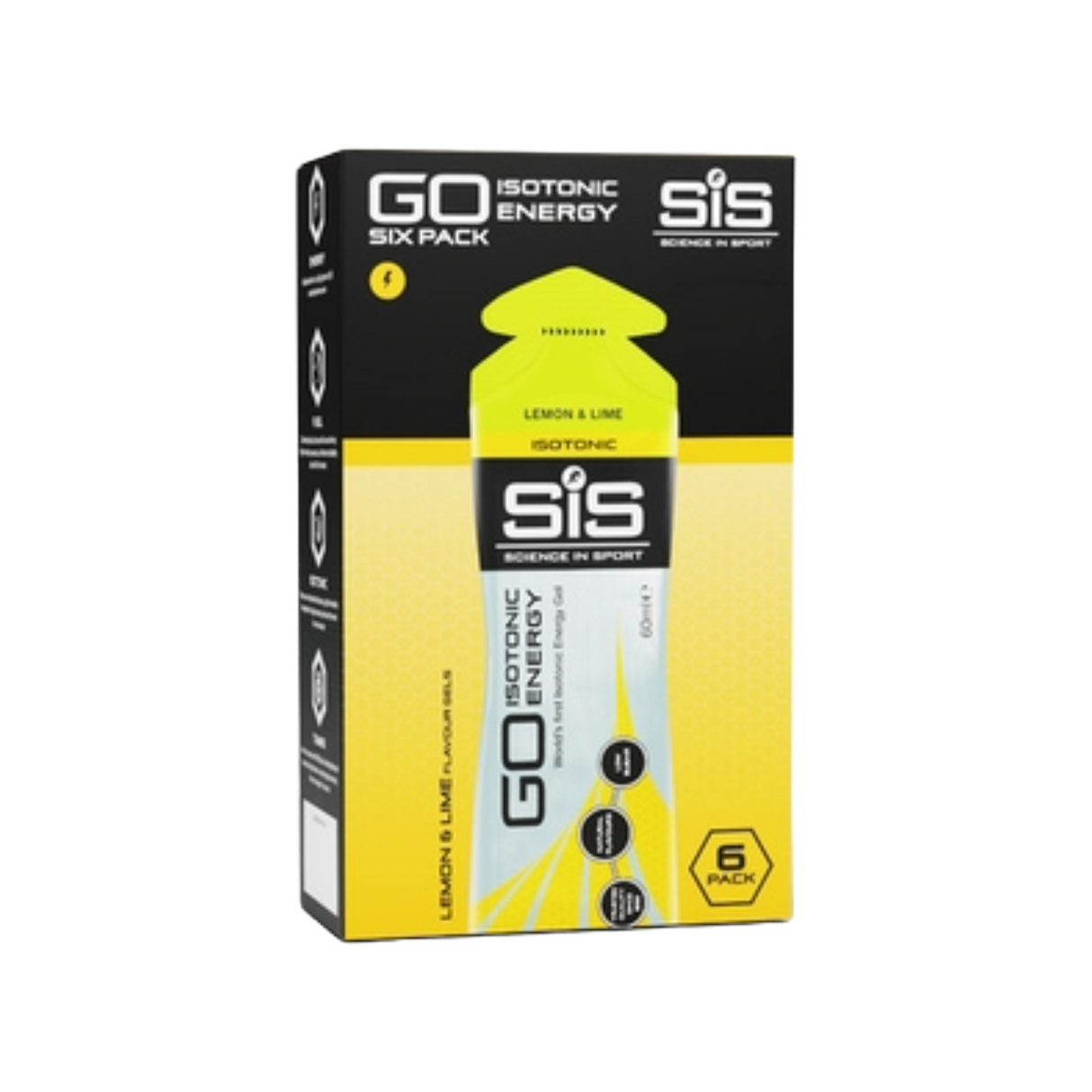 SIS GO Isotonic Gel Lemon Lime 60mL (Pack of 6)