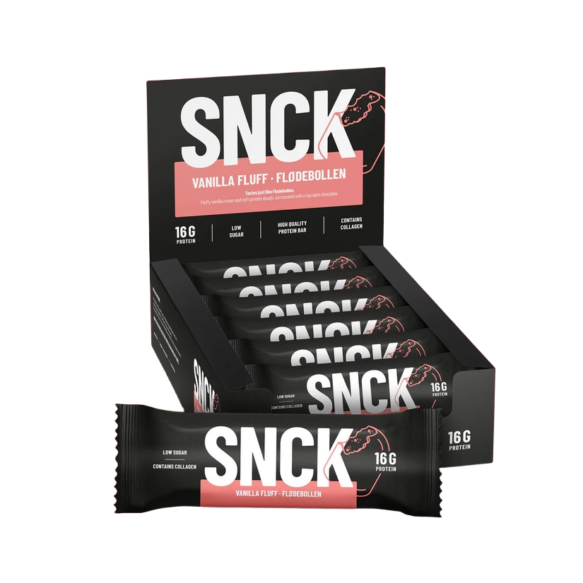 SNCK Protein Bar Vanilla Fluff (Box of 12)