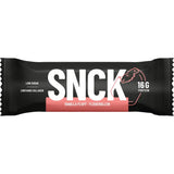 SNCK protein bar packaging with vanilla flavor