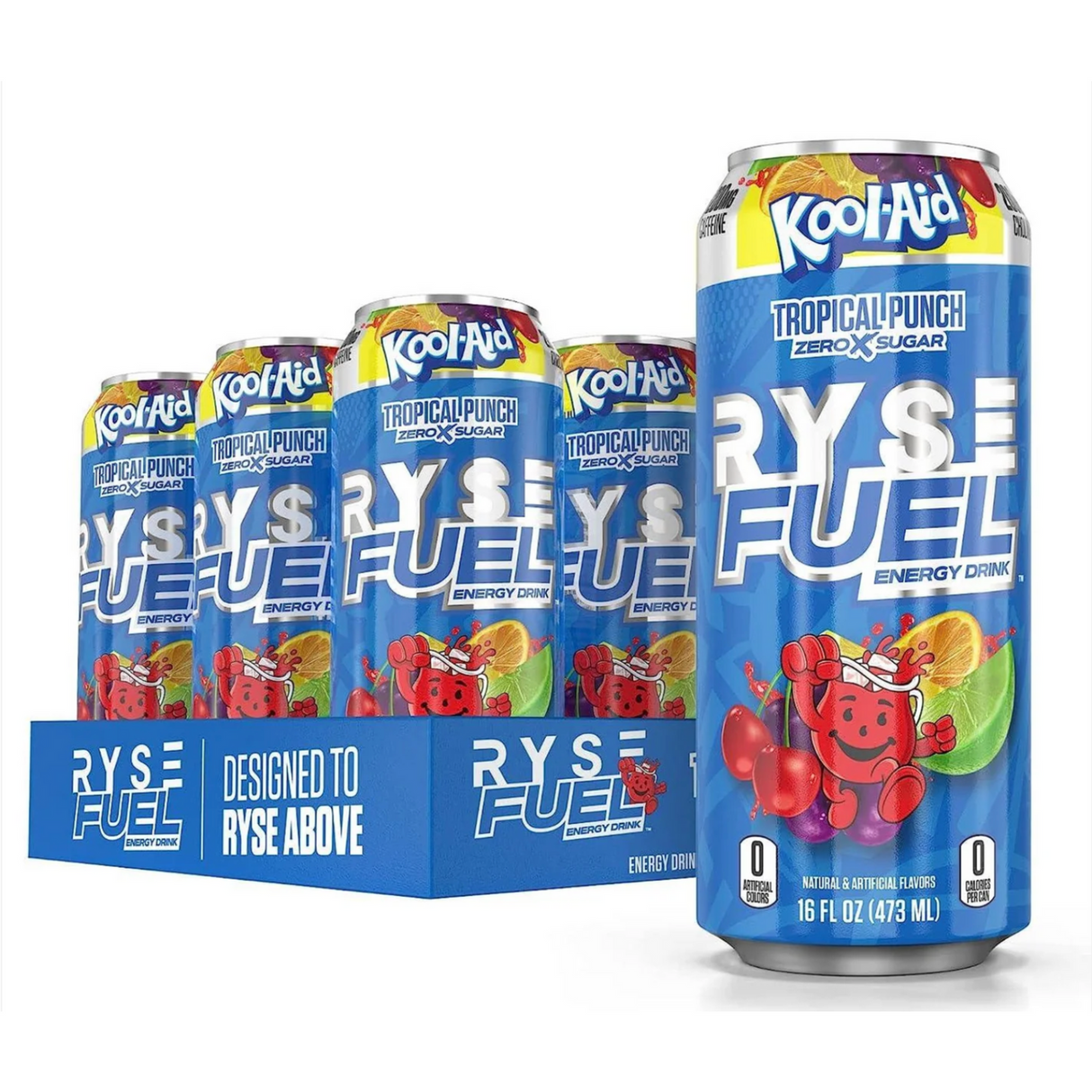 Ryse Fuel Energy Drink Kool Aid (Case of 12 x 473ml Cans)