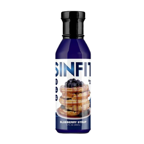 Bottle of Sinfit Sugar Free Blueberry Syrup 355ml