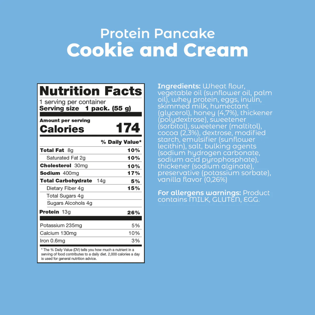Smarter Snacks Protein Pancake Box of 12 (Cookies & Cream)