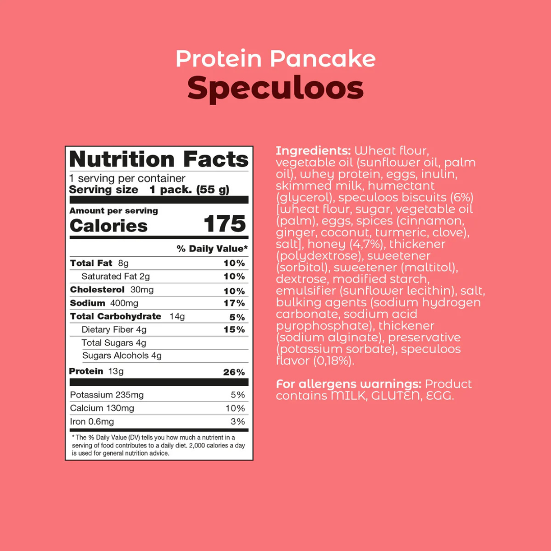Smarter Snacks Protein Pancake Box of 12 (Speculoos Cream)