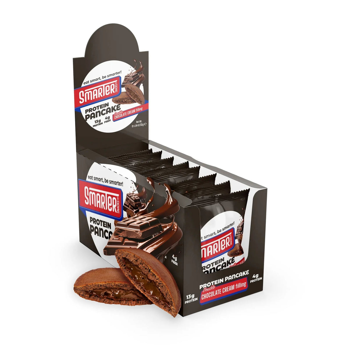 Smarter Snacks Protein Pancake Box of 12 (Double Chocolate Cream)