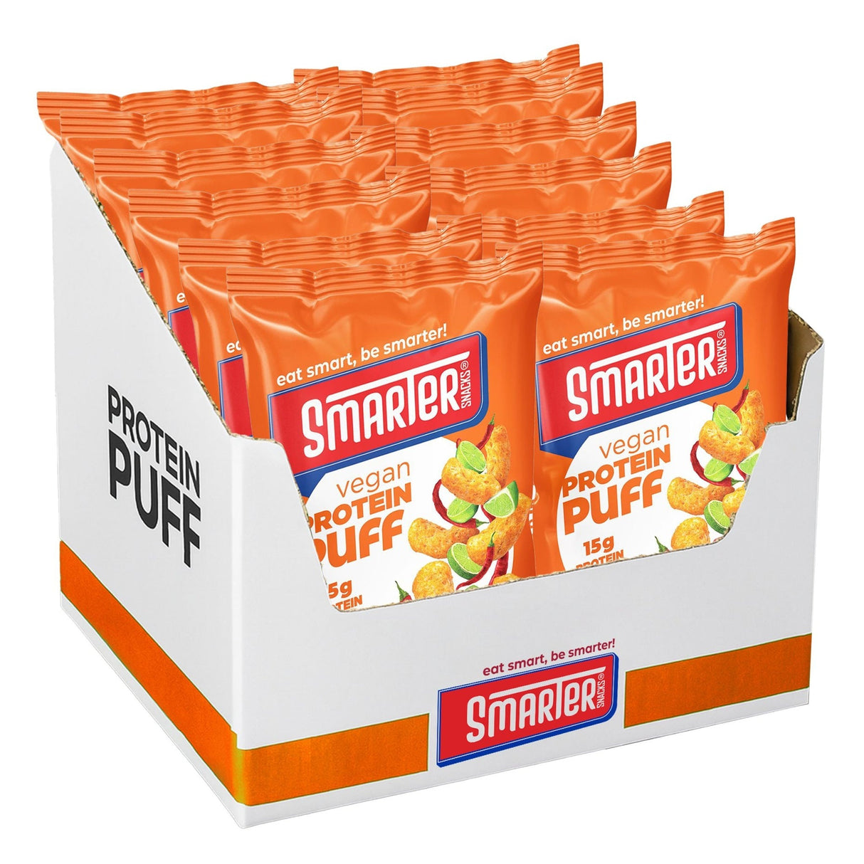 Smarter Snacks Protein Puff Box of 12 (Chili & Lime)