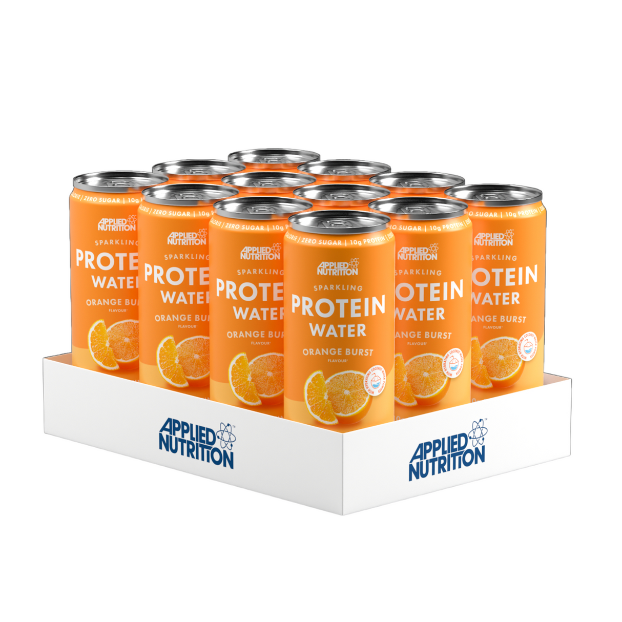 Applied Nutrition Sparkling Protein Water 355ml Orange Burst (Case of 12 Drinks)