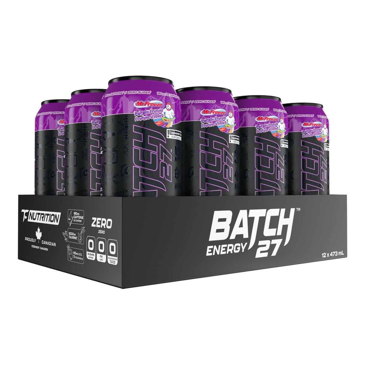 TC Batch 27 Energy Drinks (Case of 12 x 473mL) - Purple Freezie