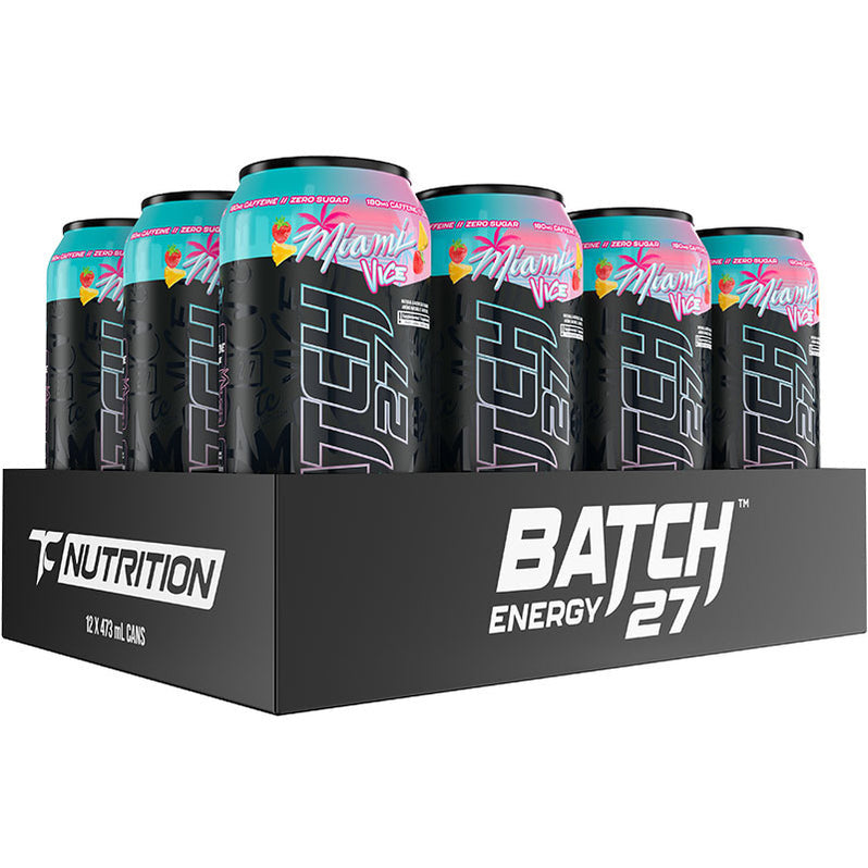 TC Batch 27 Energy Drinks (Case of 12 x 473mL) - Miami Vice