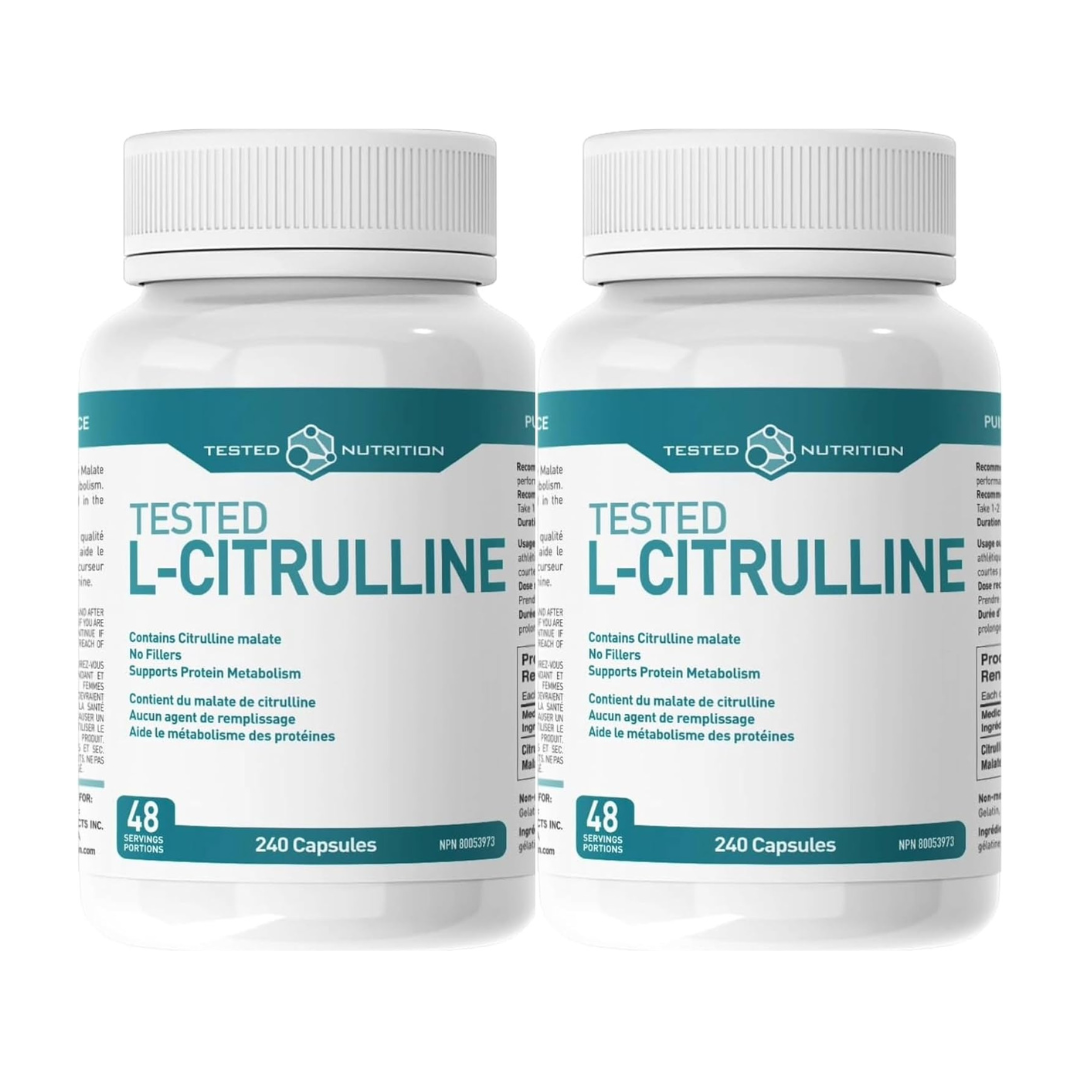Tested Nutrition L-Citrulline 240 Capsules (Pack of 2)