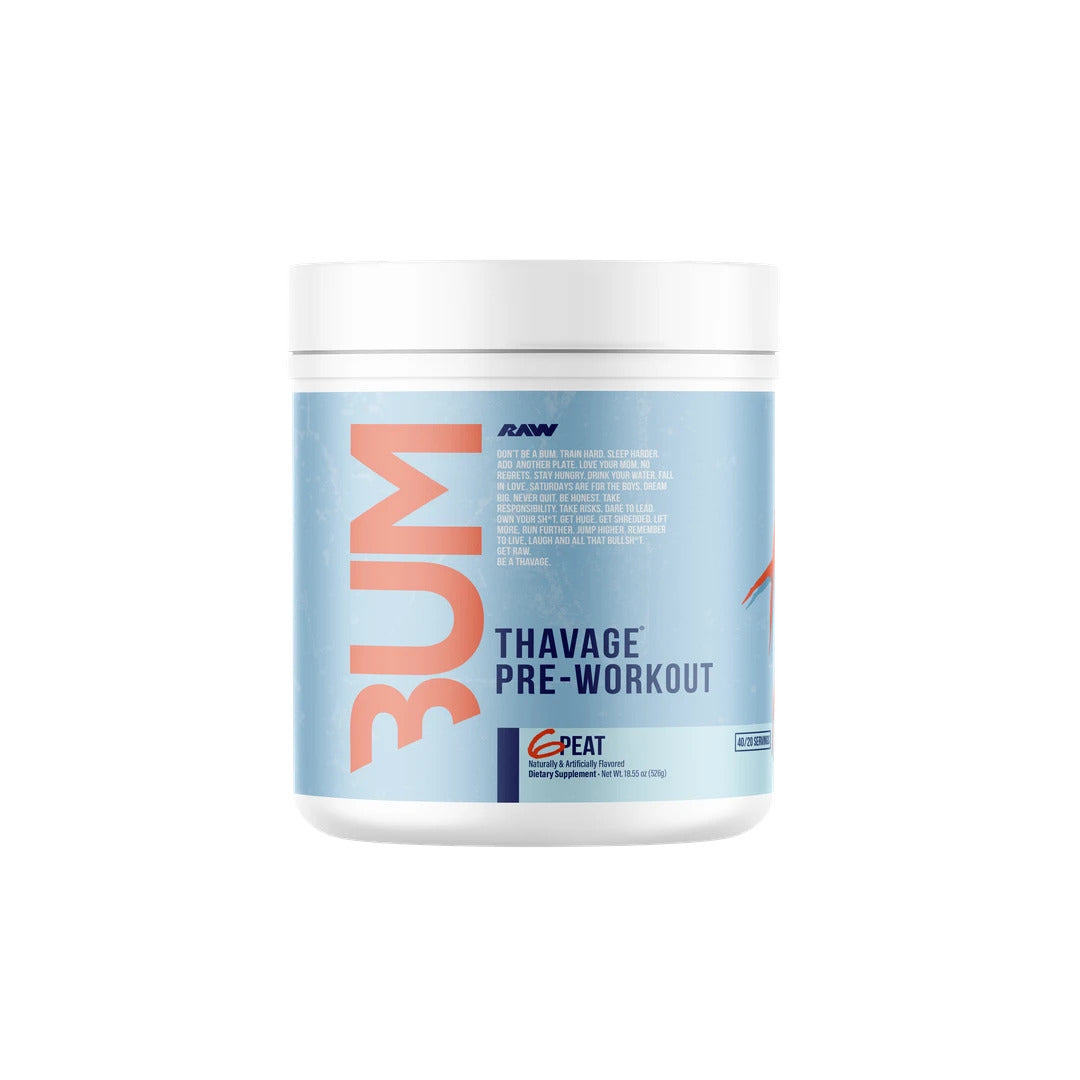 CBUM RAW Thavage Pre-Workout 40 Servings