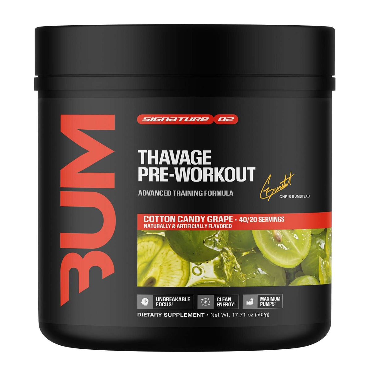 CBUM RAW Thavage Pre-Workout 40 Servings