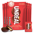 Unreal Multi-Serve Bags Dark Chocolate Peanut Butter Cups — Pack of 6, front with individual cup