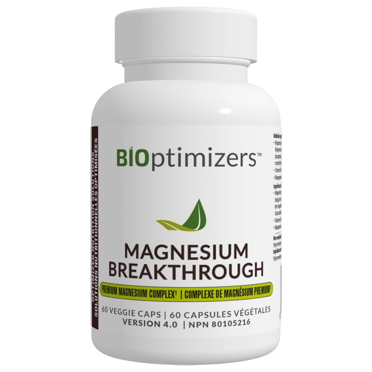 BIOptimizers Magnesium Breakthrough 60 Veg Capsules (7 Forms of Magnesium)