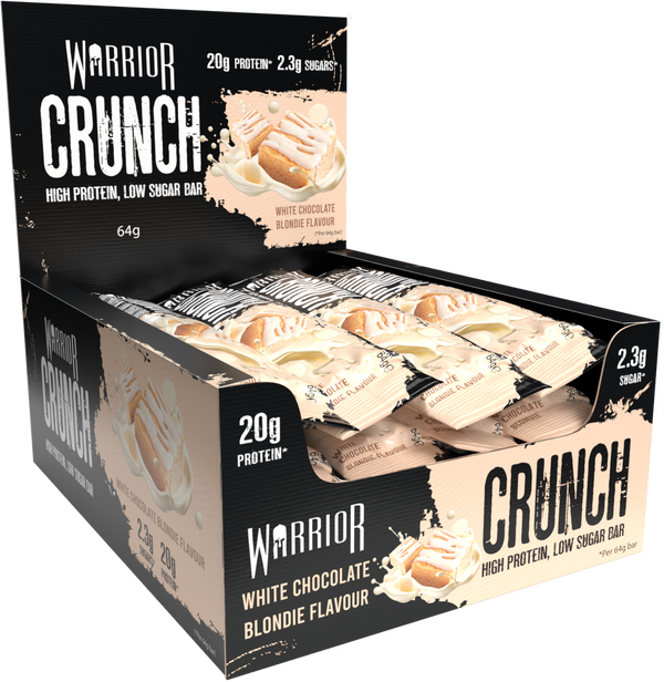 Warrior Crunch Protein Bar Box of 12 (White Chocolate Blondie)