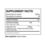 HD Muscle CollagenHD 30 Servings — ingredients label and nutrition facts panel
