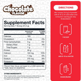 Basic Supplements Whey Isolate 5LB — Chocolate — ingredients label and nutrition facts panel
