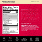 BSN Syntha-6 2.91lbs Protein Matrix — Vanilla Ice Cream — ingredients label and nutrition facts panel