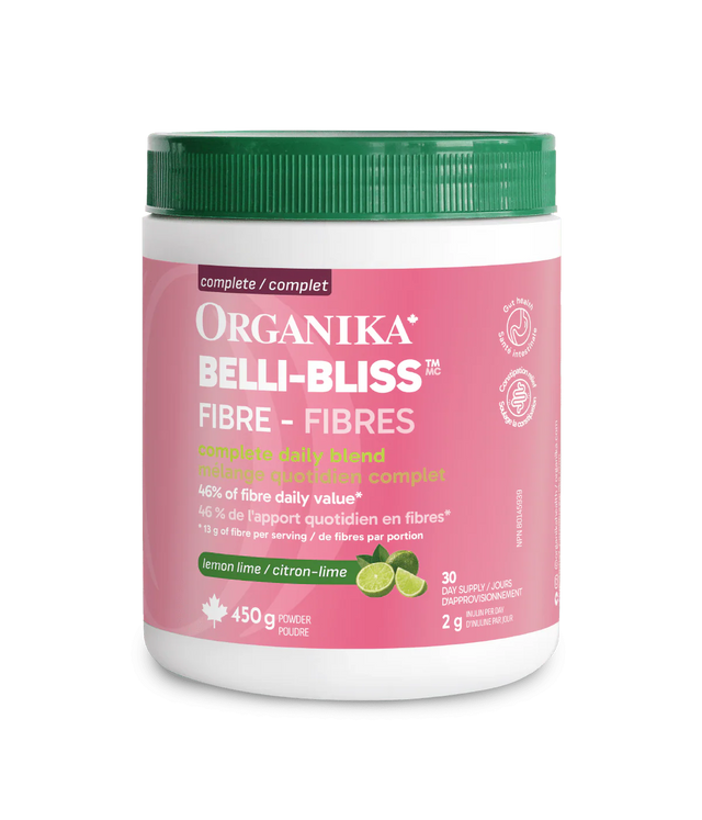 Organika Belli-Bliss Complete Fibre lemon lime 450 g prebiotic fibre powder