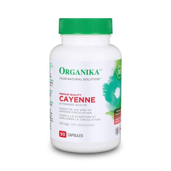 Organika Cayenne 100mg 90 Capsules