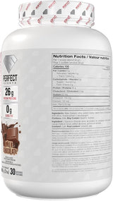 Perfect Sports Diesel New Zealand Whey Isolate 2LB — Milk Chocolate — ingredients label and nutrition facts panel
