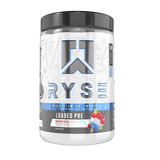 Ryse Loaded Pre 30 Servings — Freedom Rocks tub, front label