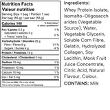 Protein Candy — Nutrition Facts and ingredients panel, 55 g bag