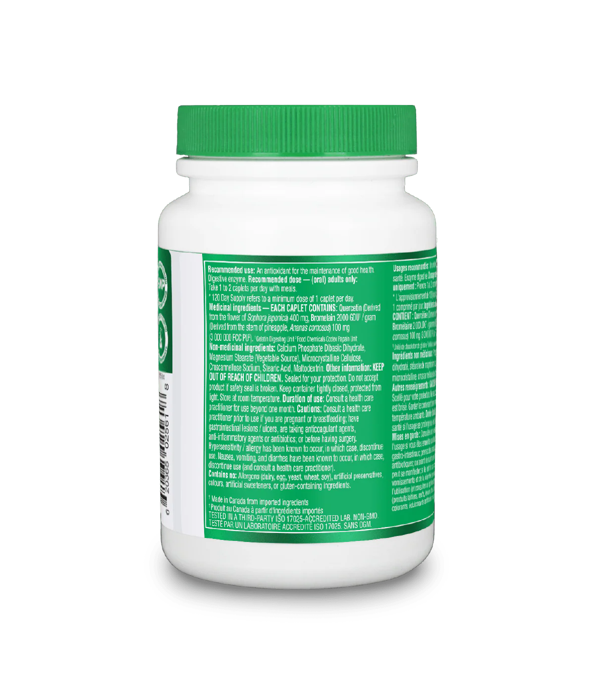 Organika Quercetin 500mg 120 Capsules