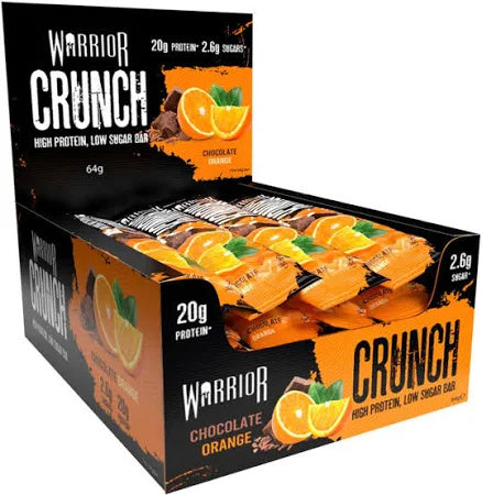 Warrior Crunch Protein Bar Box of 12 (Chocolate Orange)