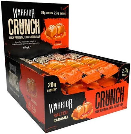 Warrior Crunch Protein Bar Box of 12 (Salted Caramel)