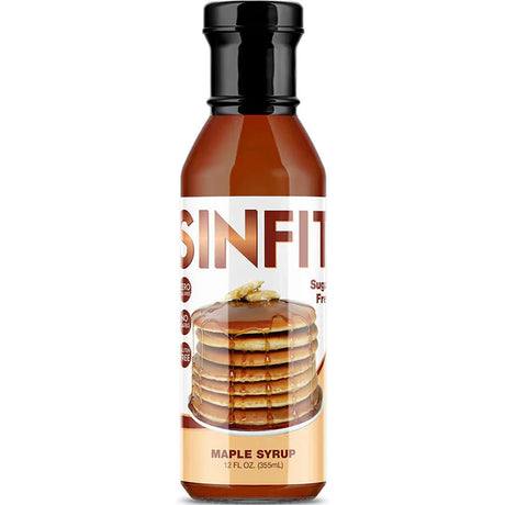 Bottle of Sinfit Sugar Free Maple Syrup 355ml
