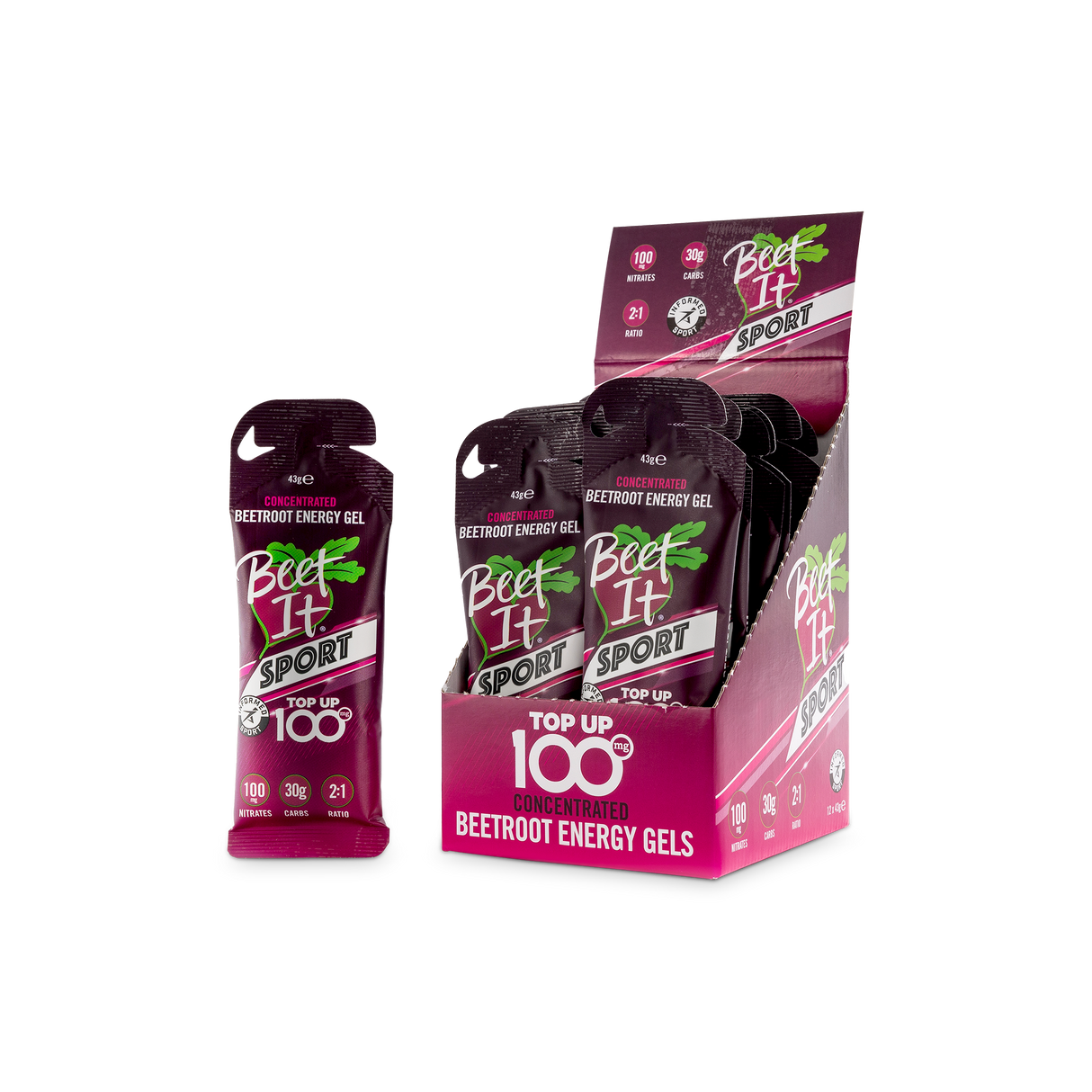 Beet It Sport (Box of 12) - Energy Gel 43g