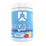 Ryse Loaded Pre 30 Servings — Kool-Aid Tropical Punch tub, front label