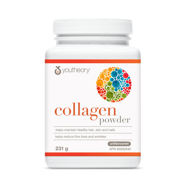 Youtheory Hydrolyzed Collagen Powder With Vitamin C And Biotin Unflavoured 231g