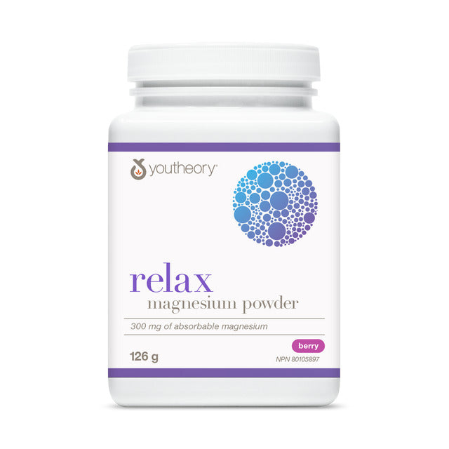 Youtheory Relax Magnesium Powder Berry Flavour 126G